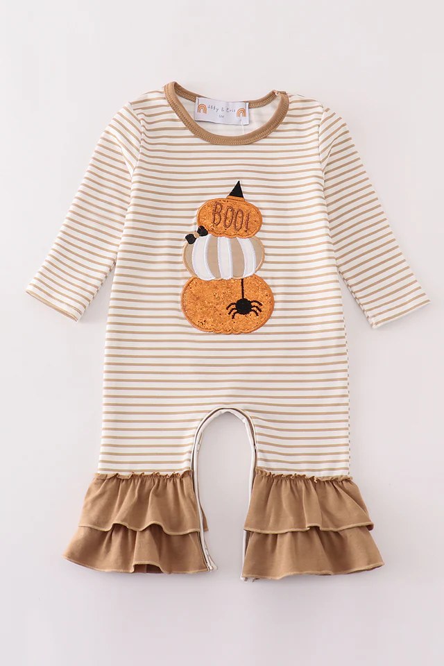 Boo Applique' Pumpkins Romper