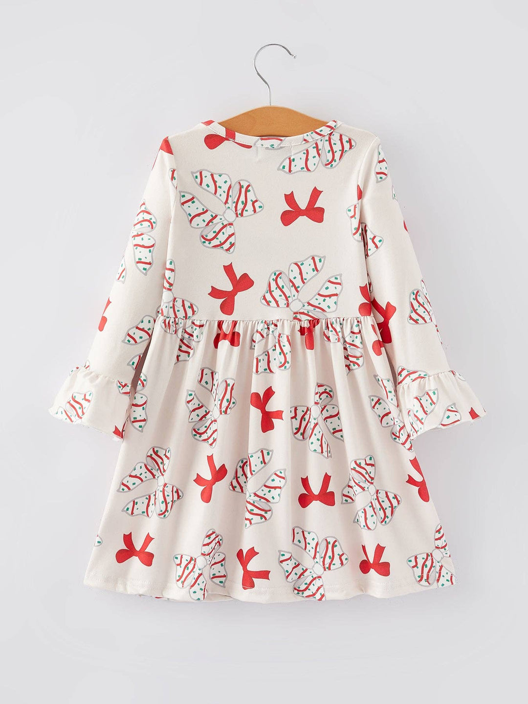 Rylee Faith Designs - Christmas Gingerbread Print Girls Dress: 2