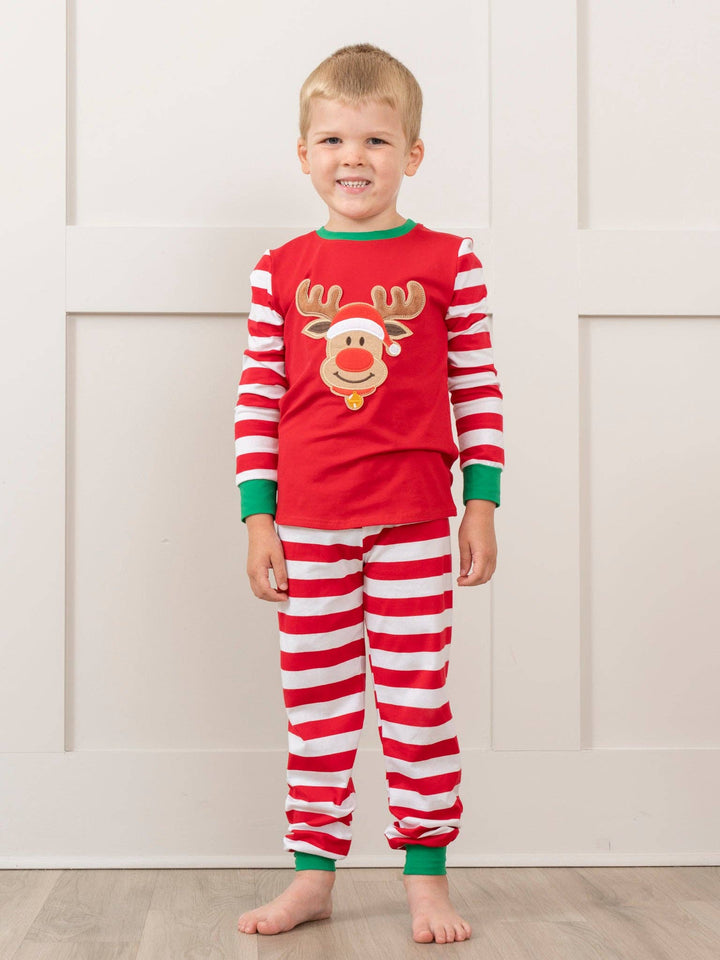 Marie Nicole Clothing - Christmas Reindeer Pajamas - For Boys & Girls: 3/6MOS / Girl