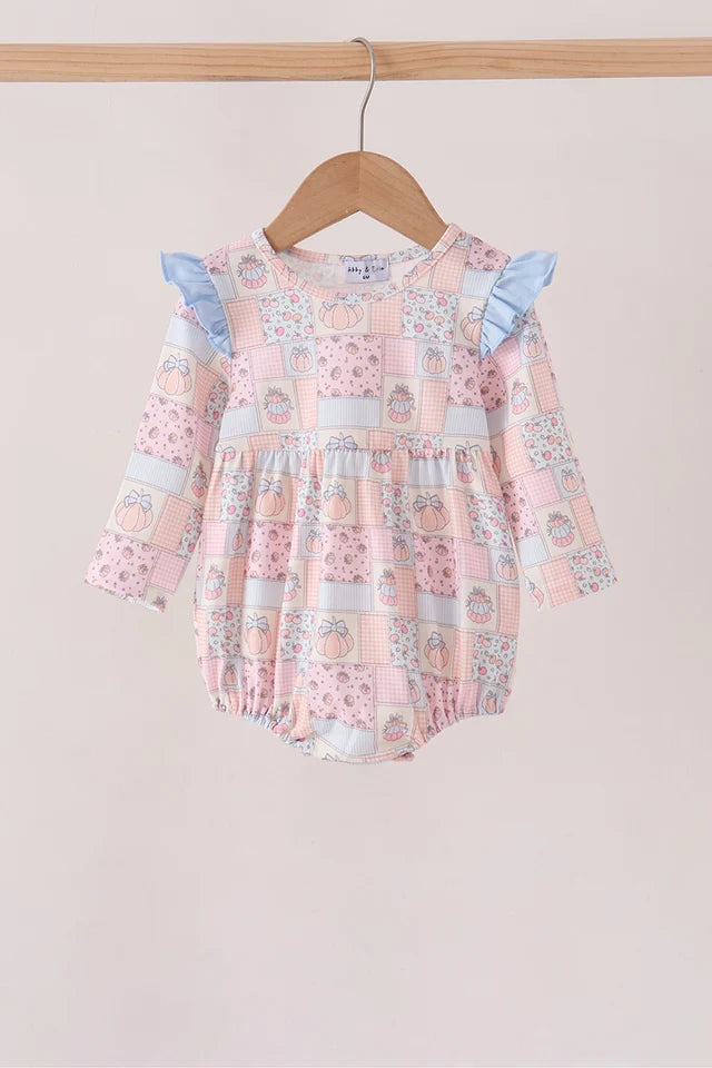 Pink Pumpkin Ruffle Bubble