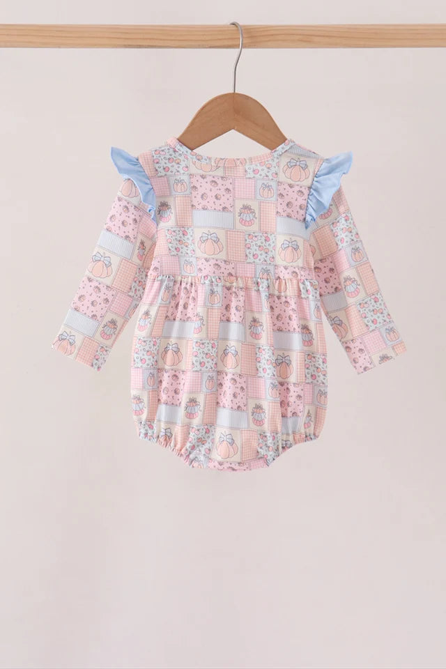 Pink Pumpkin Ruffle Bubble