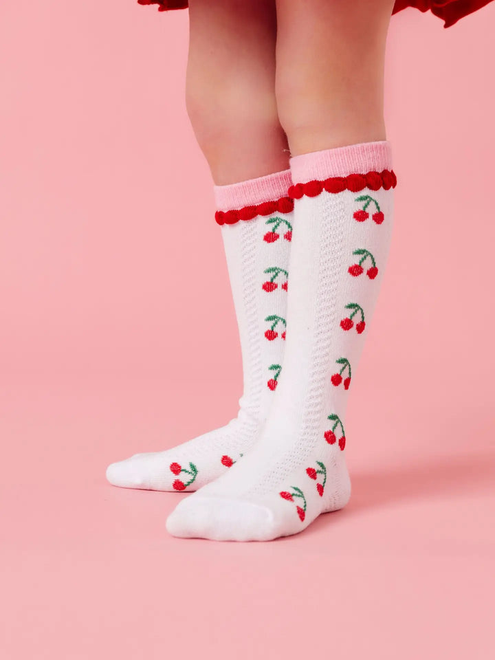 Cherry Knee High Socks