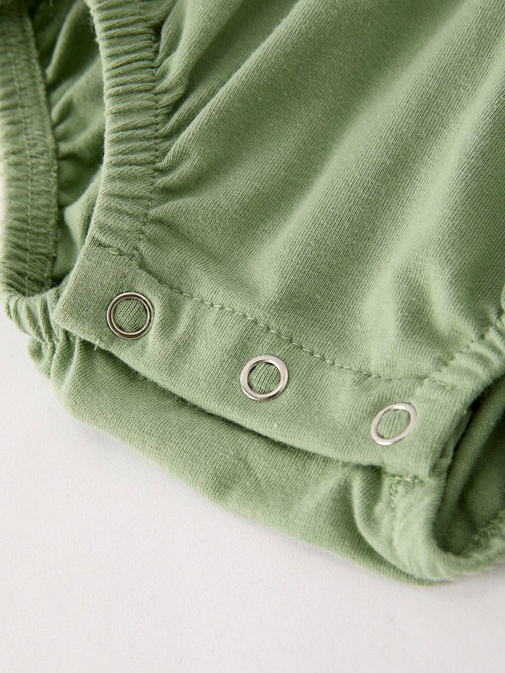 Rylee Faith Designs - Fall Thanksgiving Chicken Smock Embroidered Green  Baby Girl Romper: 12M