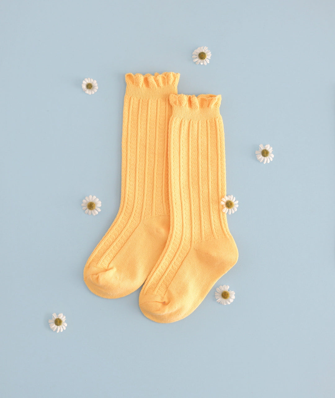 Sunshine Frill Knee High Socks