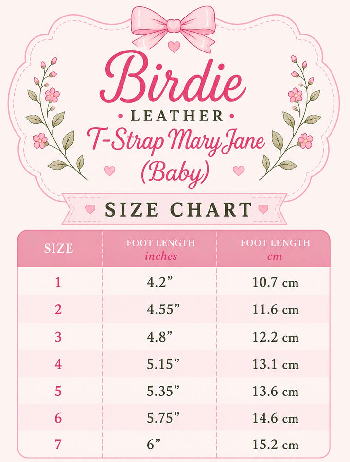 Birdie Leather T-Strap Mary Jane Baby/Toddler- ETA August