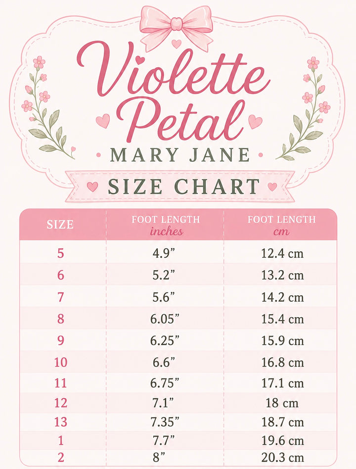 Violette Petal Mary Jane- ETA Mid August