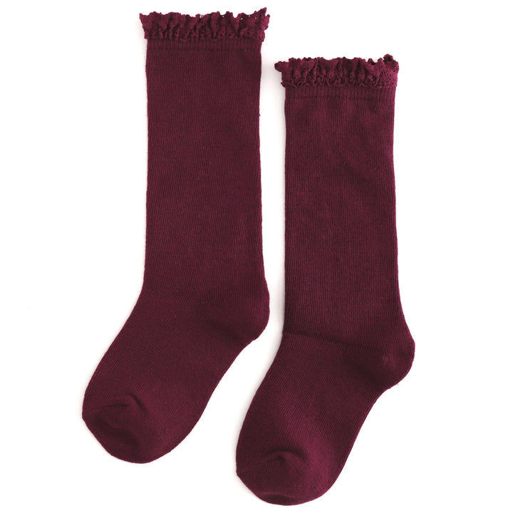 Lace Top Knee High Socks Pre-Order- ETA end of August