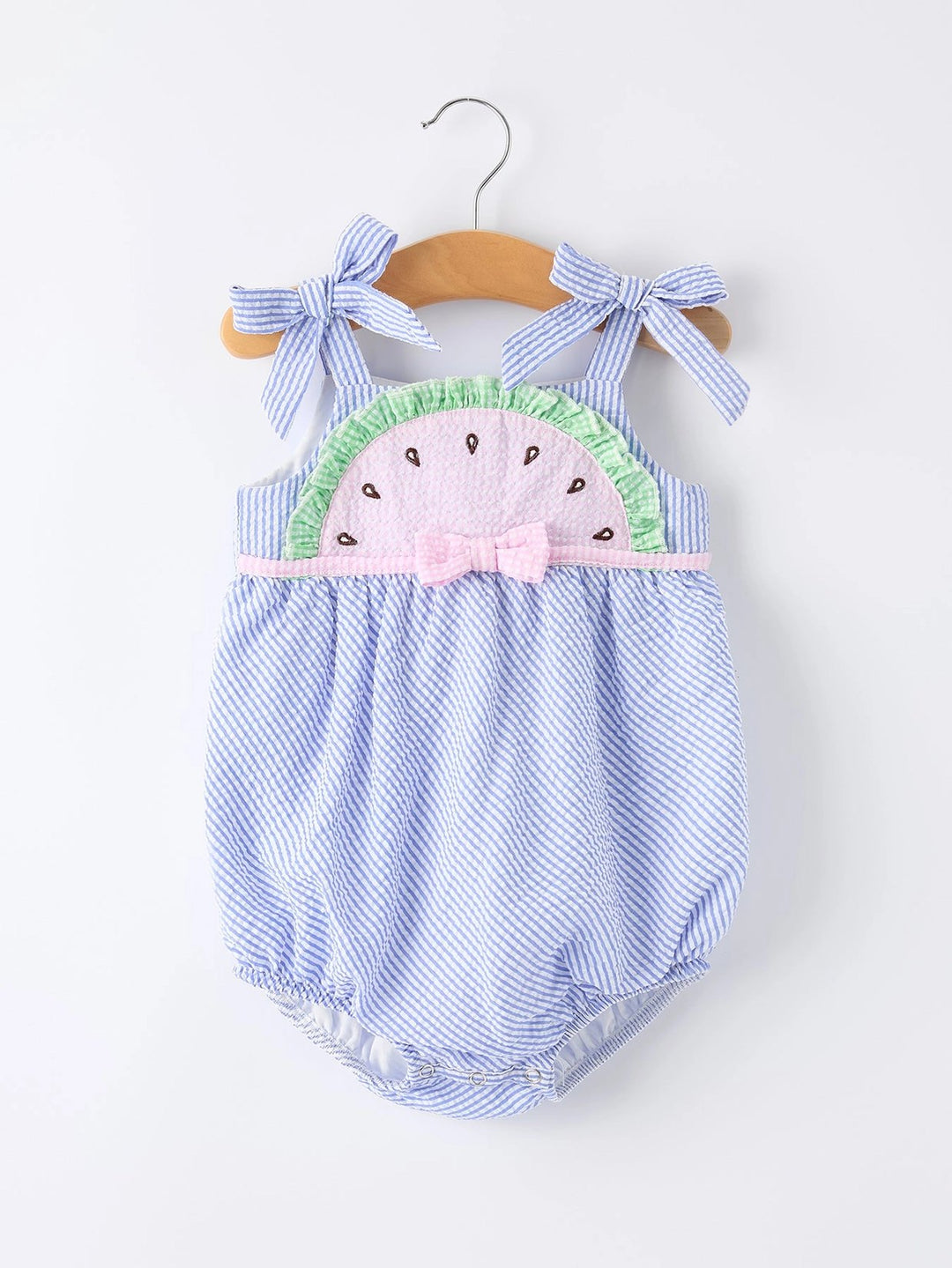 Watermelon Stripe Girl Romper