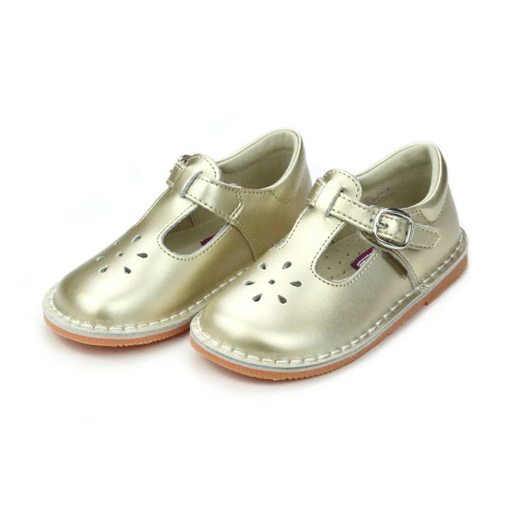 Joy Metallic Leather T-Strap Mary Jane- ETA Mid August