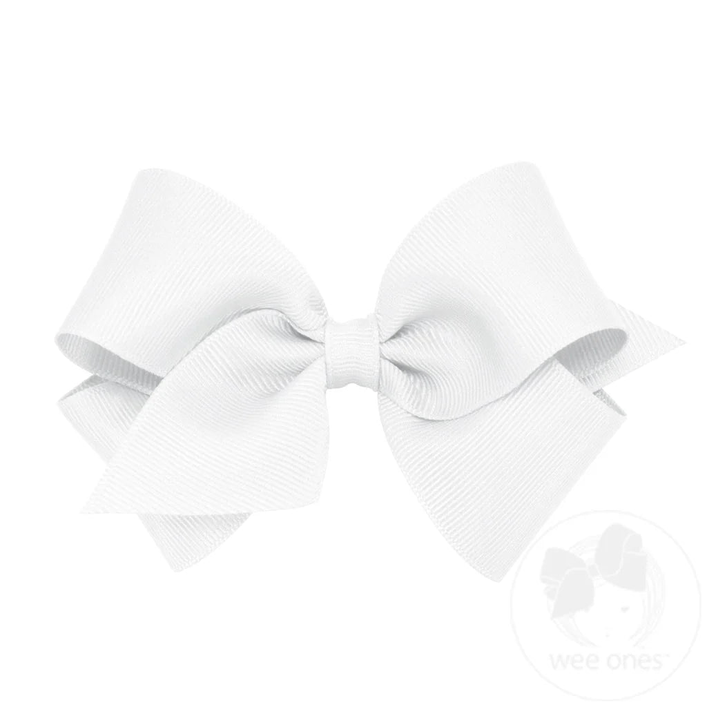 Small Classic Grosgrain Hair Bow (Plain Wrap)