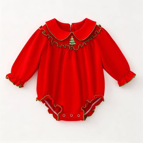 Rockin' around the Christmas tree Embroidered Bubble- ETA November