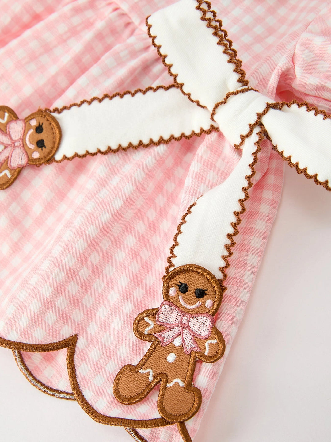 Christmas Girls Gingerbread Peter Pan Collar Bloomer Set- ETA November