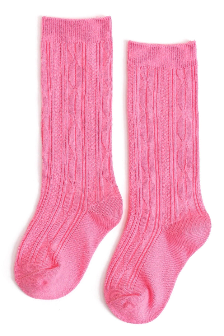 Taffy Cable Knit Knee High Socks