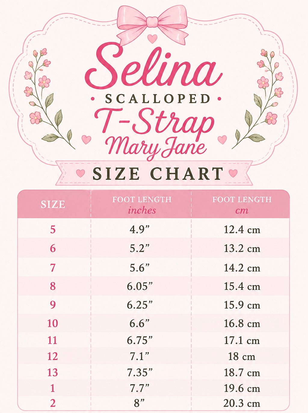 Selina Patent Scalloped T-Strap Mary Jane- ETA Mid August