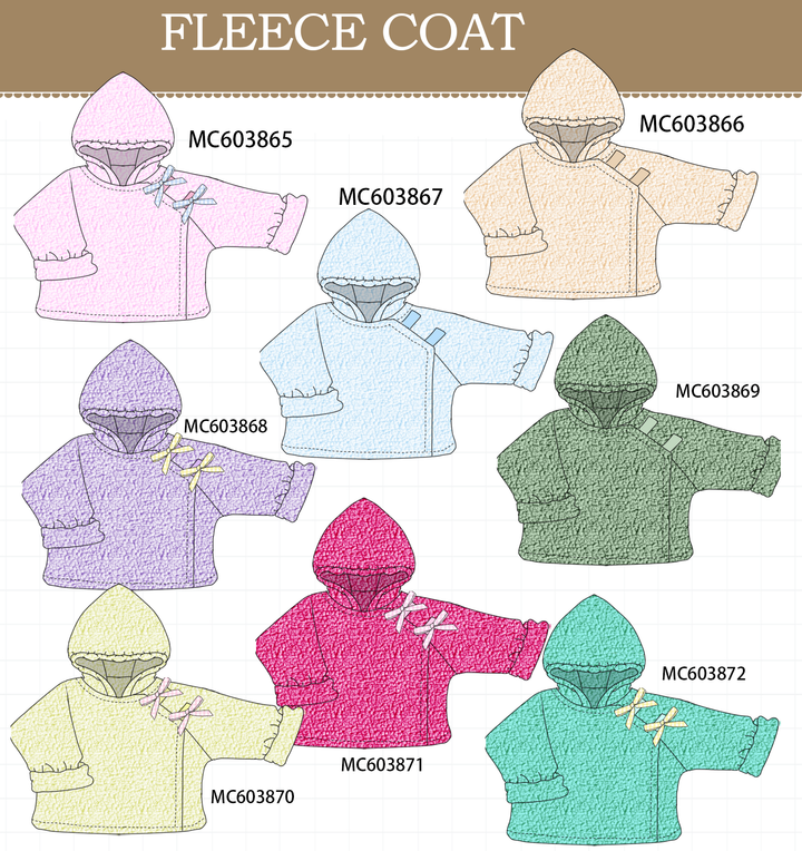 PO85 Fleece bow coat collection- ETA Sept