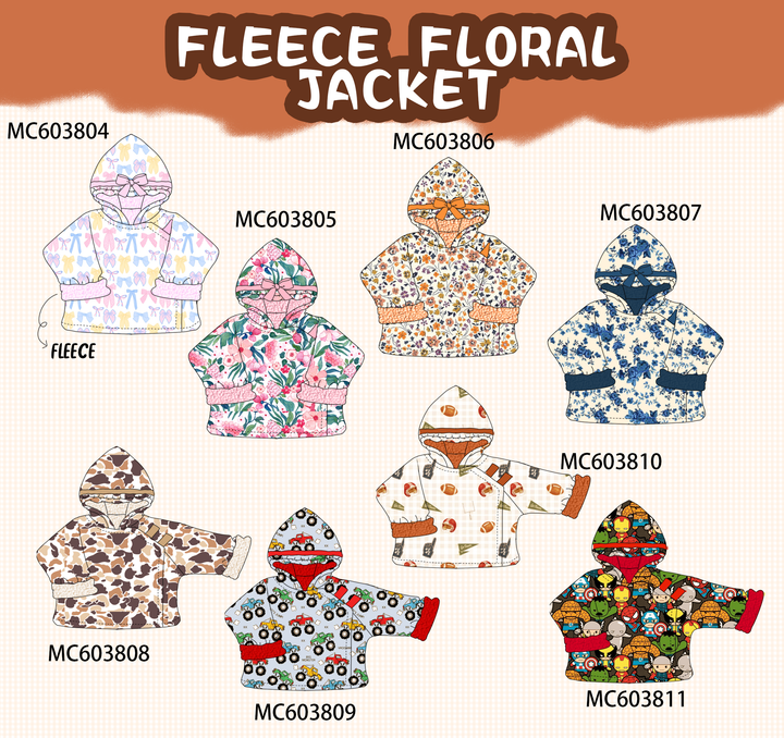 PO85 Fleece floral print jacket collection- ETA Sept