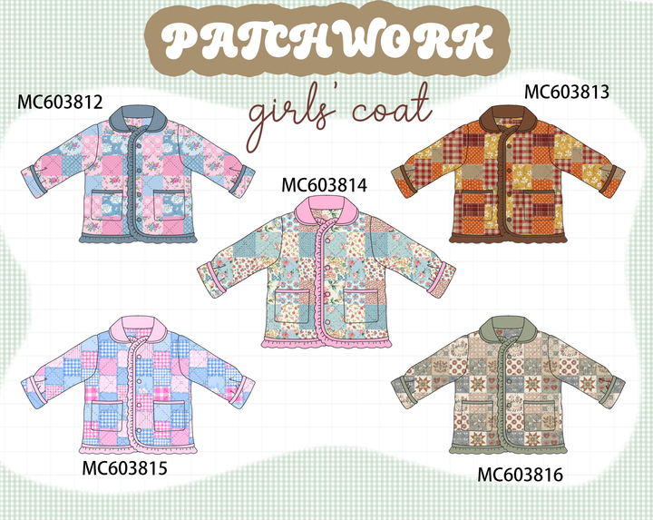 PO85 Floral patch work ruffle coat collection- ETA Sept