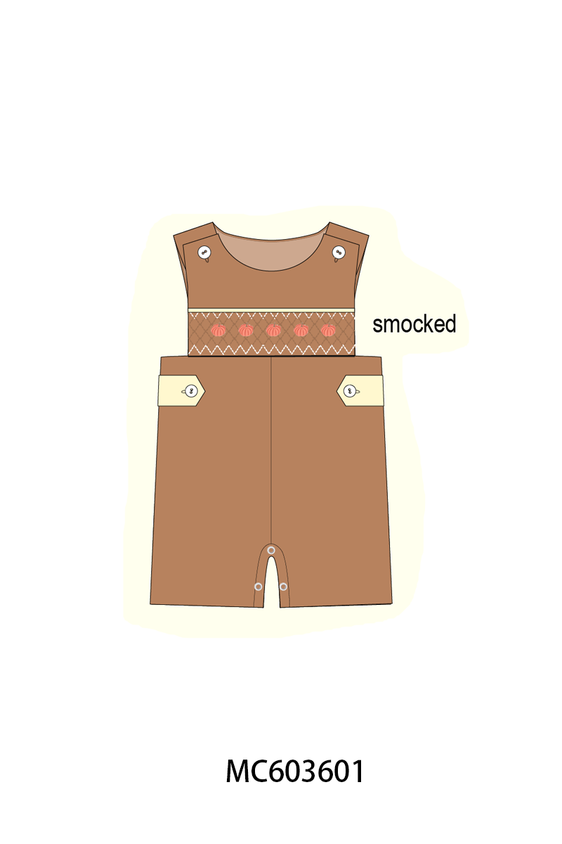 PO85 Brown pumpkin smocked lace collection- ETA Sept