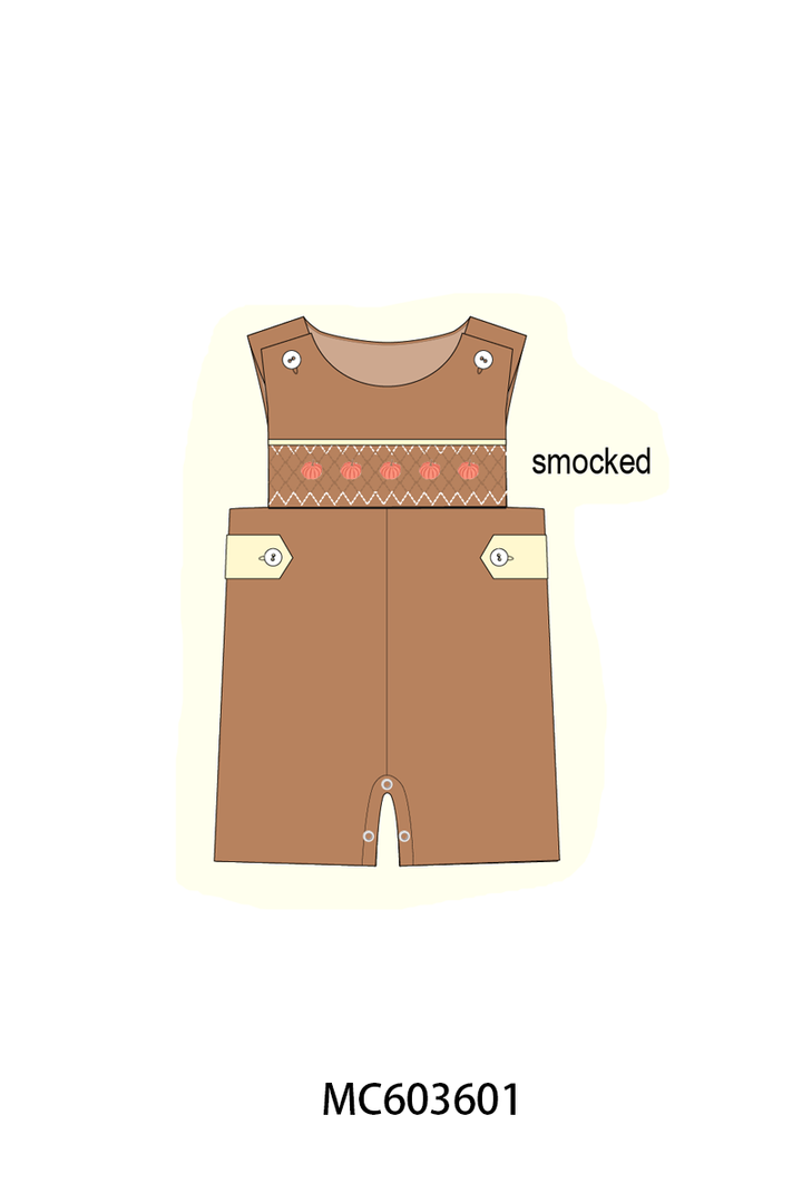 PO85 Brown pumpkin smocked lace collection- ETA Sept