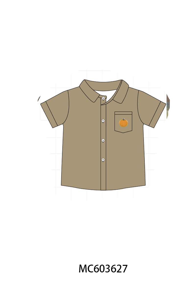 PO85 Camel pumpkin embroidery ruffle collection- ETA Sept