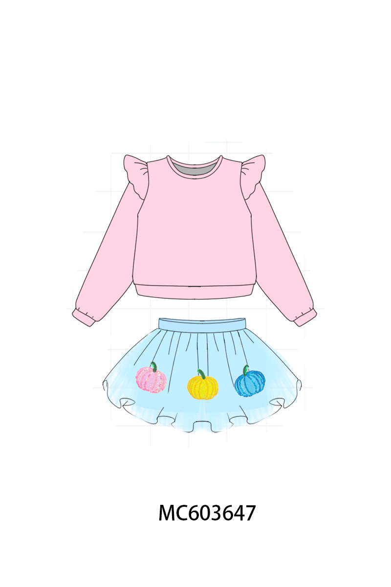 PO84Pink pumpkin sequin collection- ETA Sept