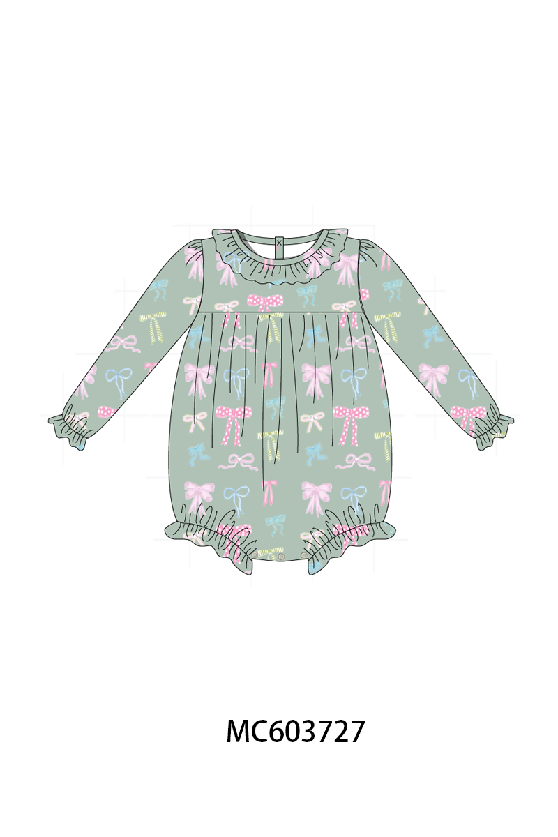 PO85 Sage bow print ruffle collection- ETA Sept