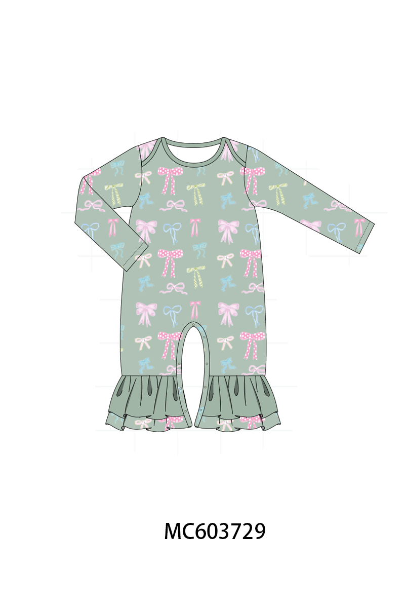 PO85 Sage bow print ruffle collection- ETA Sept