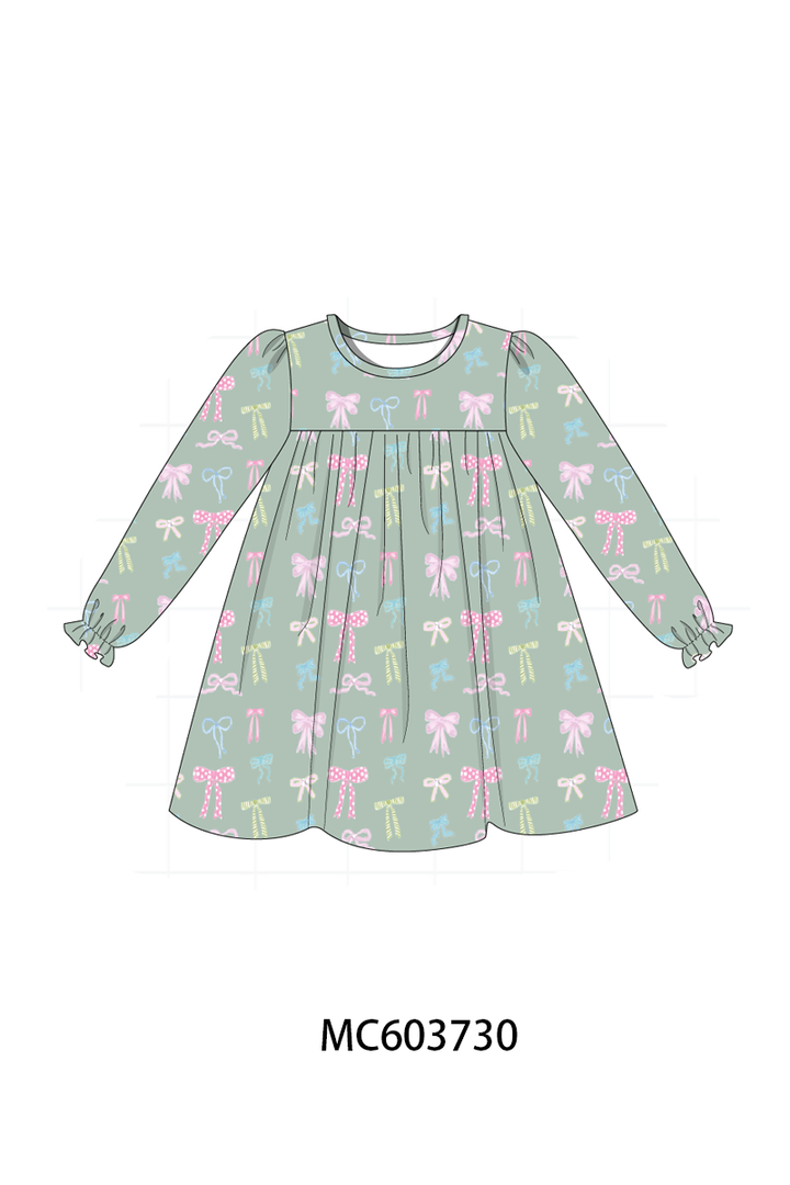 PO85 Sage bow print ruffle collection- ETA Sept