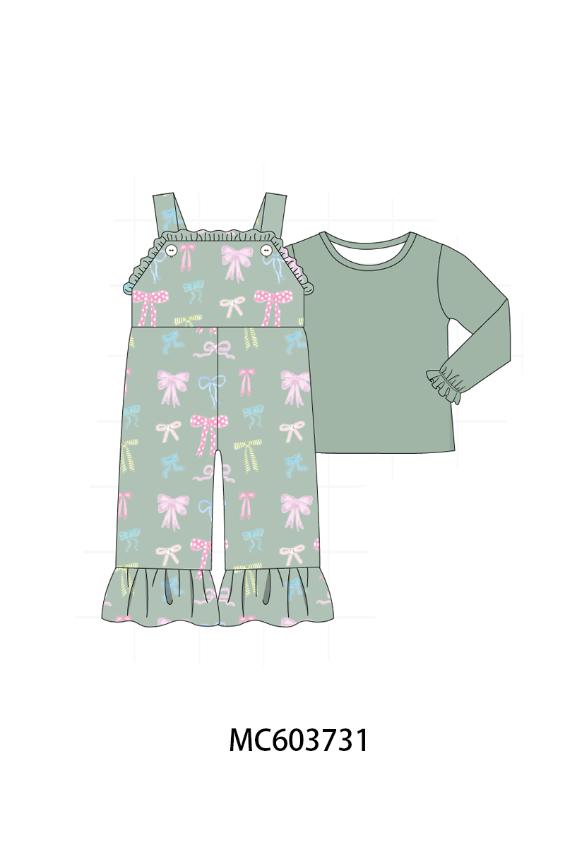 PO85 Sage bow print ruffle collection- ETA Sept
