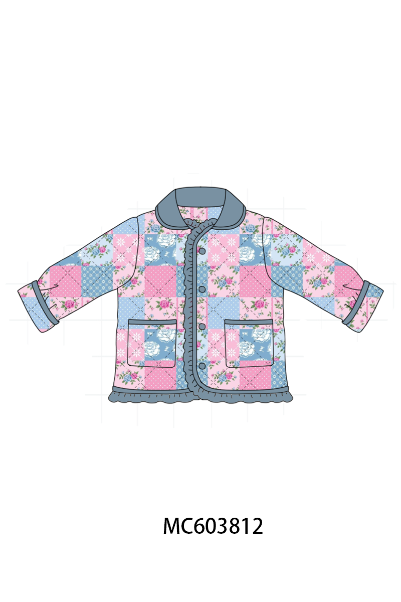 PO85 Floral patch work ruffle coat collection- ETA Sept