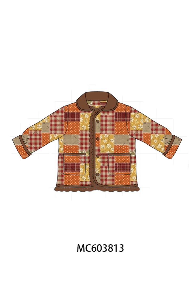 PO85 Floral patch work ruffle coat collection- ETA Sept