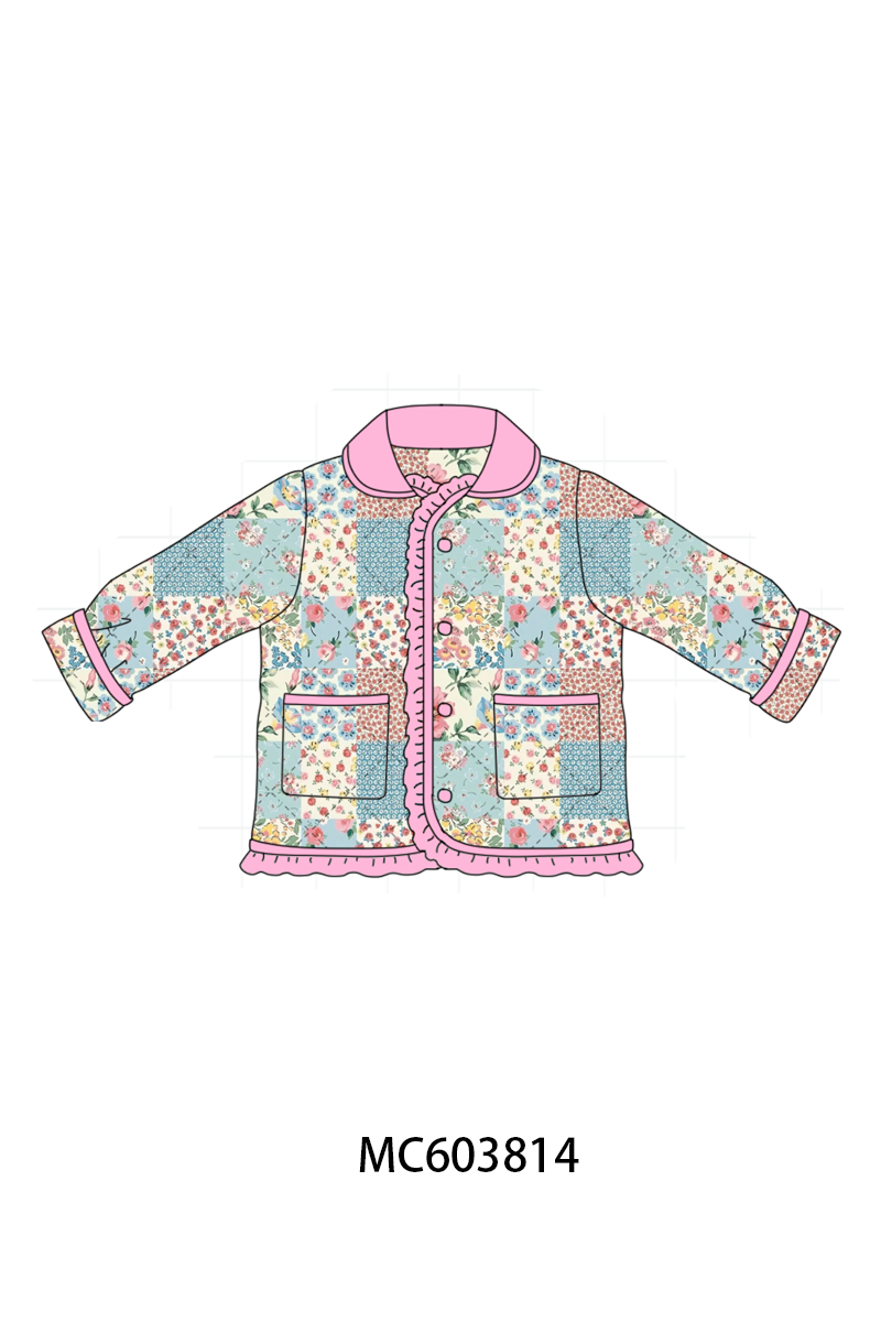 PO85 Floral patch work ruffle coat collection- ETA Sept