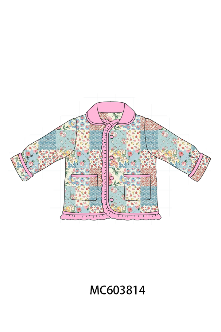 PO85 Floral patch work ruffle coat collection- ETA Sept