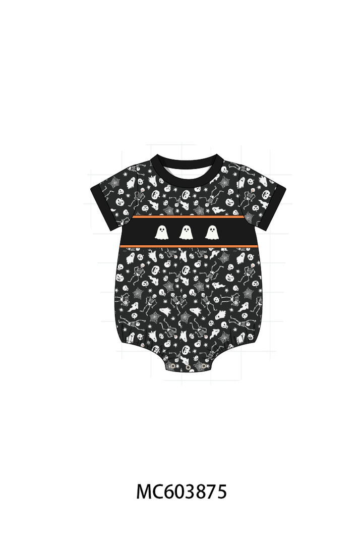 PO85 Orange halloween ghost embroidery collection- ETA Sept