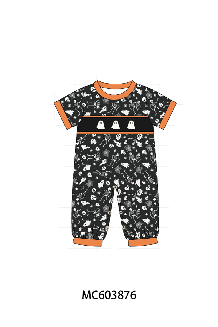 PO85 Orange halloween ghost embroidery collection- ETA Sept