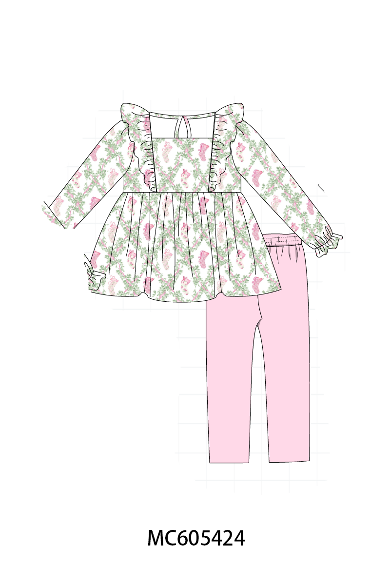 PO93 Pink holiday floral socks print collection- ETA December