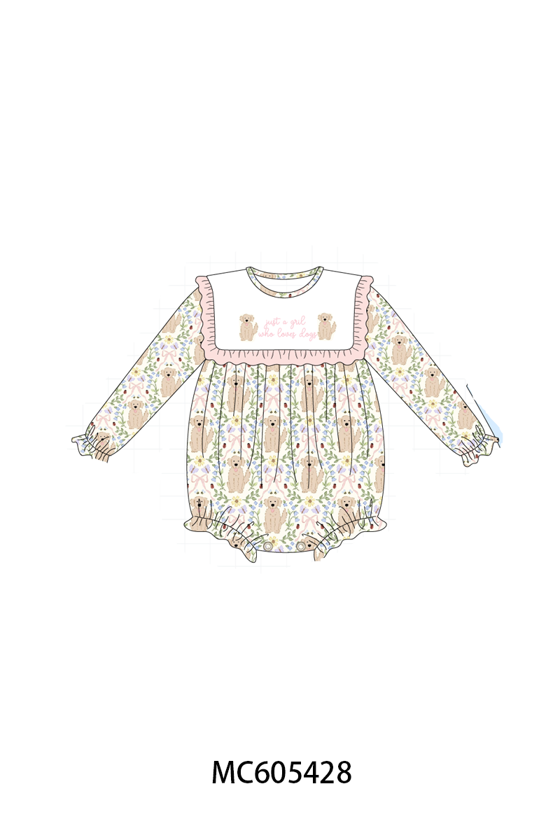PO93 Pink&blue puppy embroidery collection- ETA December