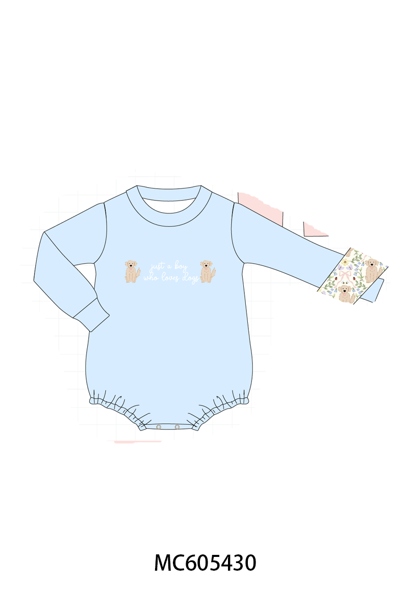 PO93 Pink&blue puppy embroidery collection- ETA December