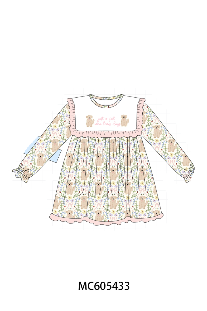 PO93 Pink&blue puppy embroidery collection- ETA December