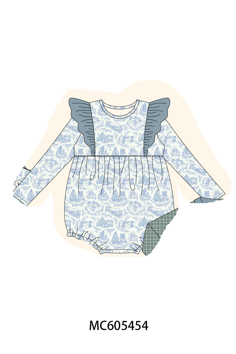 PO93 Blue toile holiday print collection- ETA December