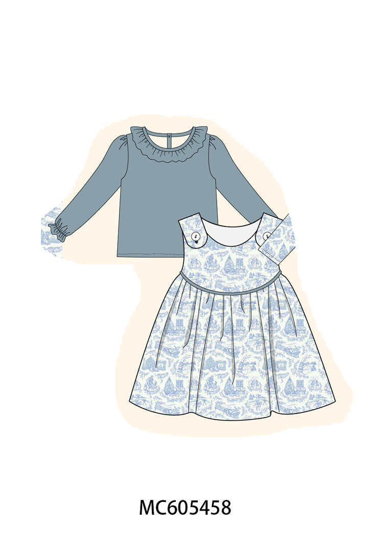 PO93 Blue toile holiday print collection- ETA December