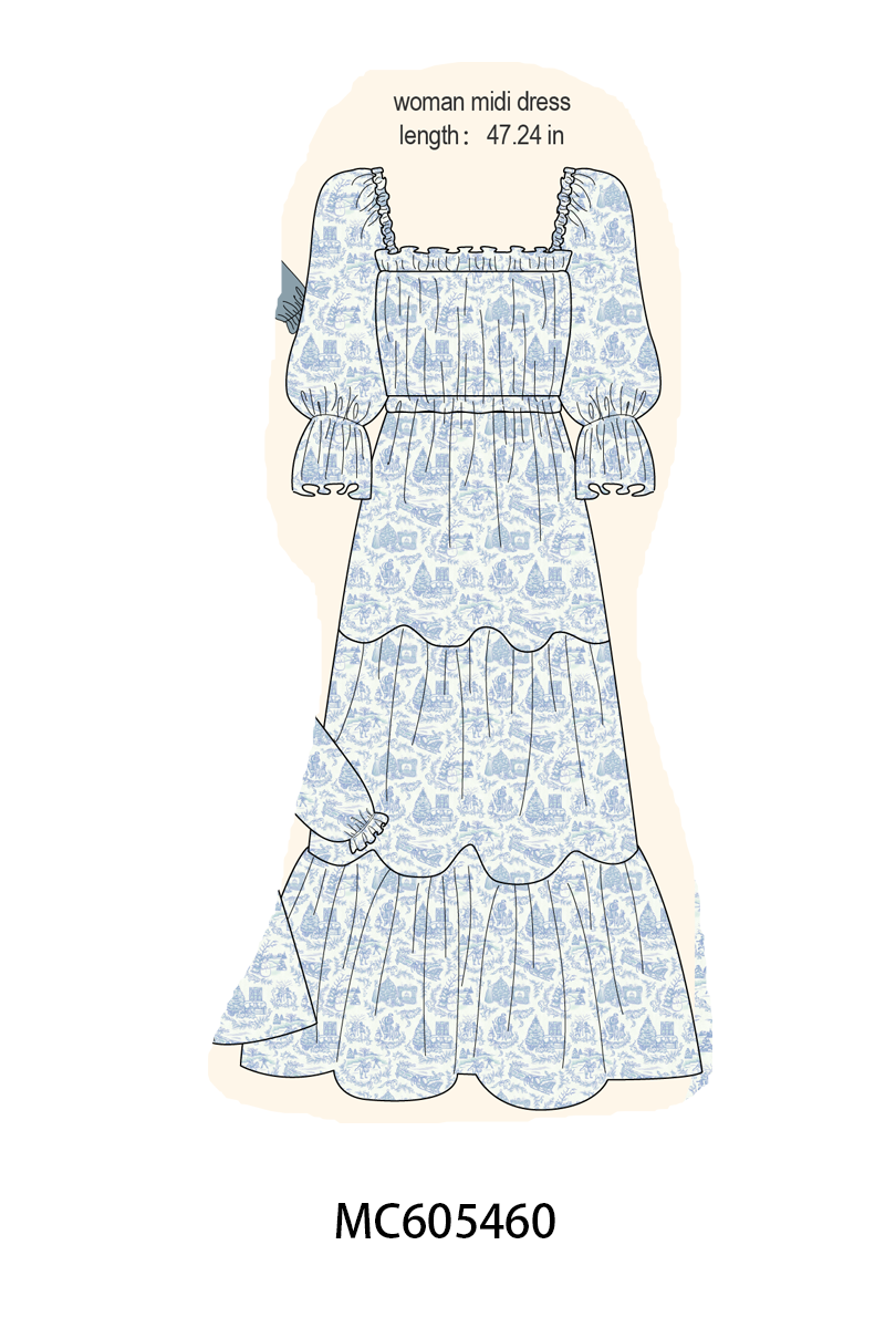 PO93 Blue toile holiday print collection- ETA December