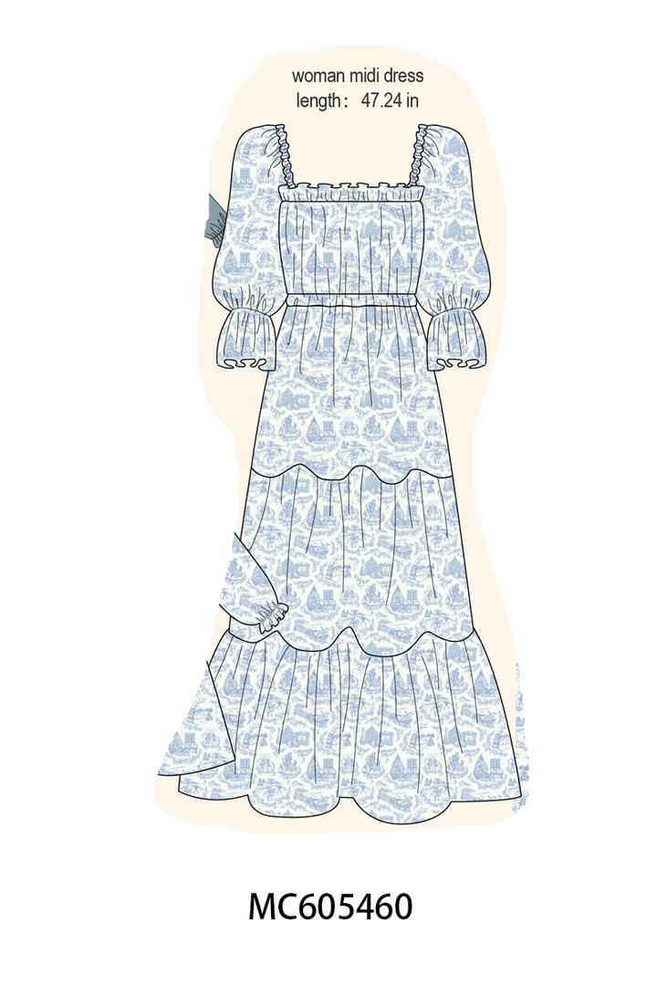 PO93 Blue toile holiday print collection- ETA December