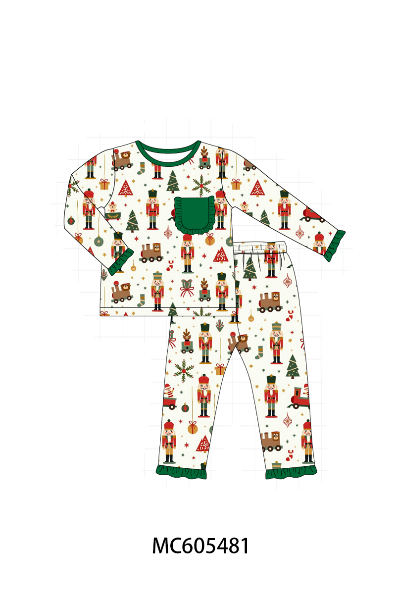 PO93 Forest nutcracker print pajama collection-ETA December
