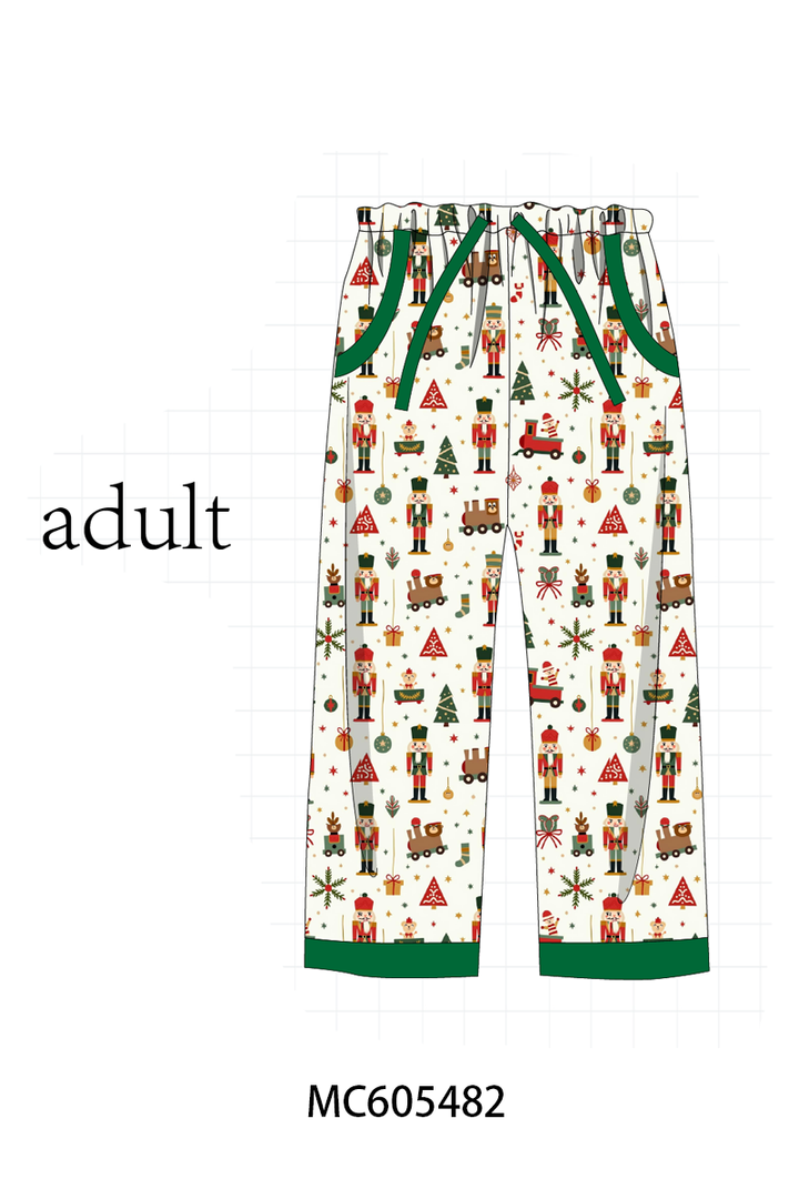 PO93 Forest nutcracker print pajama collection-ETA December