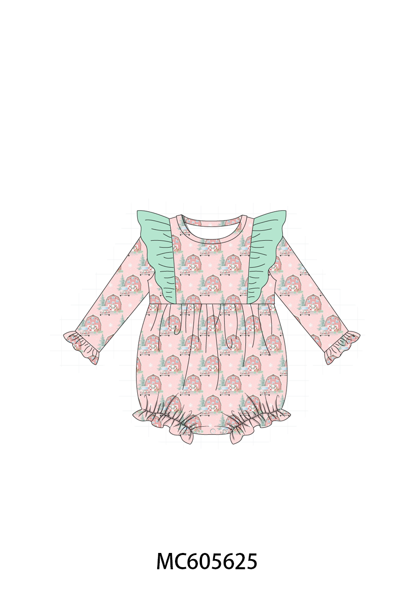 PO93 Pink christmas house ruffle collection- ETA December