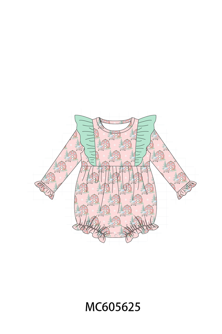 PO93 Pink christmas house ruffle collection- ETA December