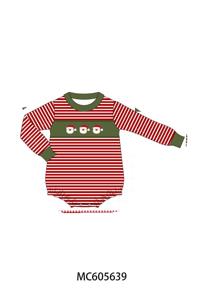 PO93 Green christmas santa claus applique collection- ETA December