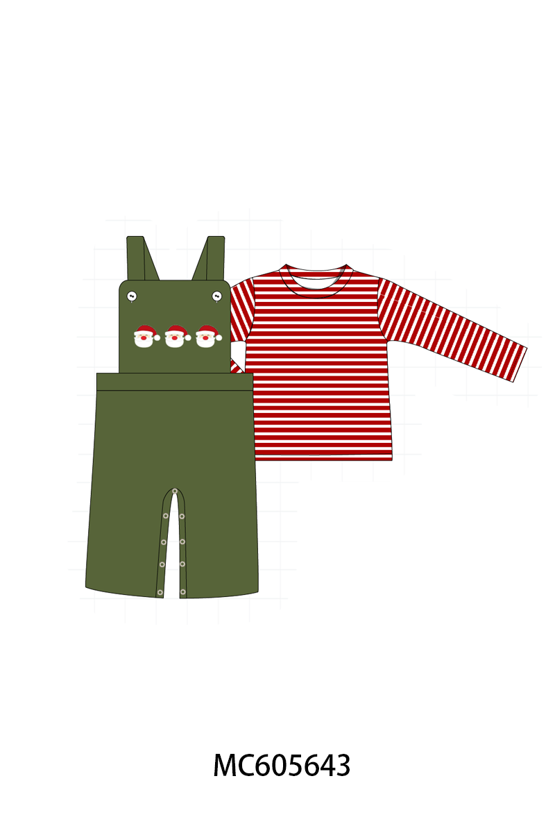 PO93 Green christmas santa claus applique collection- ETA December