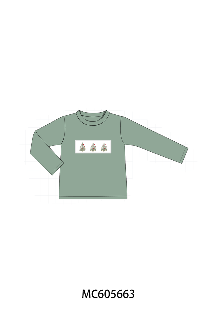 PO93 Red&sage christmas tree holly smocked collection- ETA December